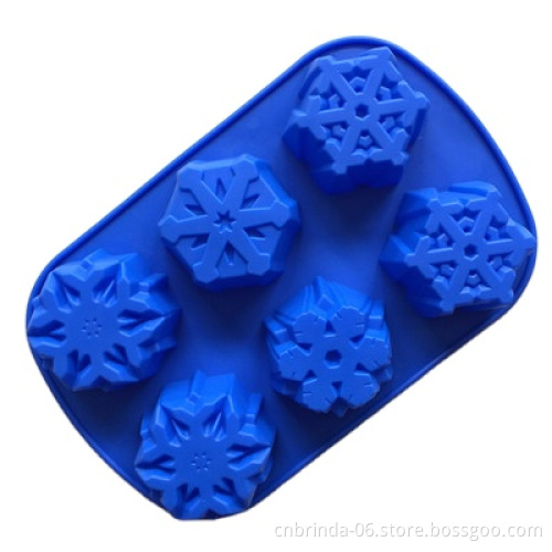 Christmas theme shape chocolate silicone mold cake biscuit mold chocolate candy baking mold DIY Christmas party decoration